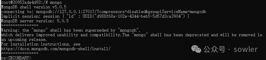 Docker 搭建 MongoDB5.0 集群